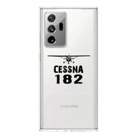 Thumbnail for Cessna 182 & Plane Designed Transparent Silicone Samsung S & Note Cases