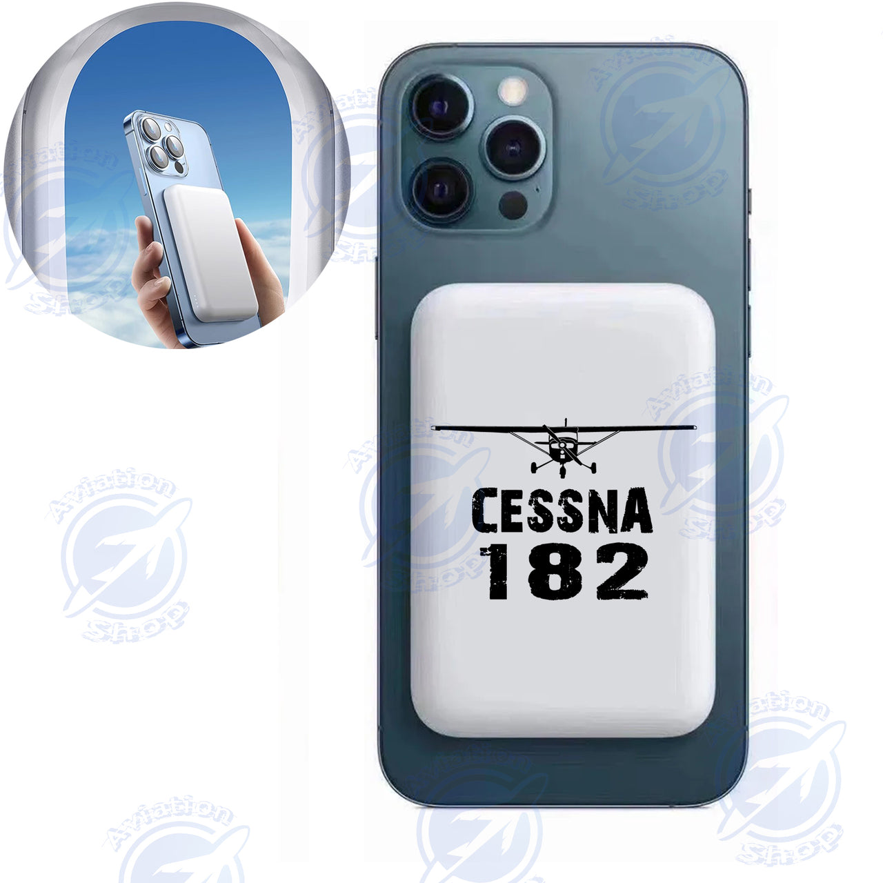 Cessna 182 & Plane Designed MagSafe PowerBanks