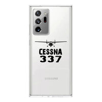 Thumbnail for Cessna 337 & Plane Designed Transparent Silicone Samsung S & Note Cases