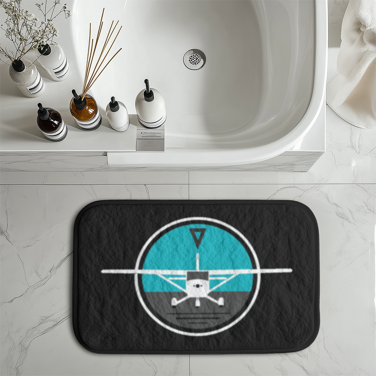 Cessna & Gyro Designed Bath Mats