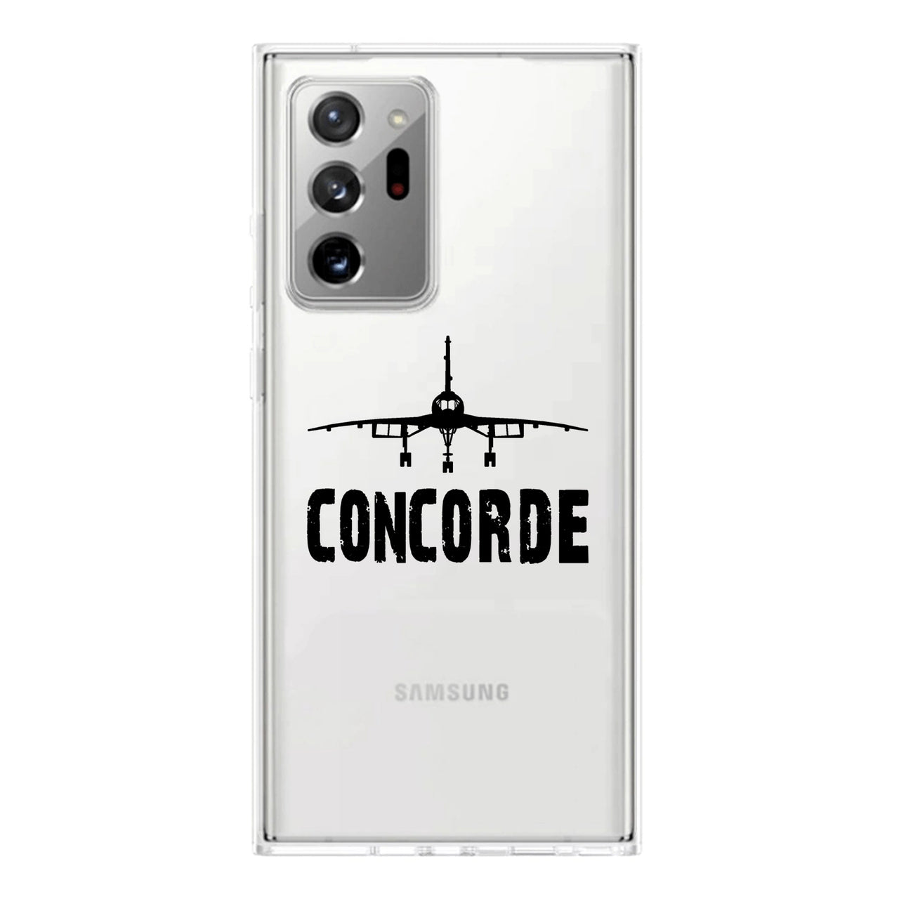 Concorde & Plane Transparent Silicone Samsung A Cases