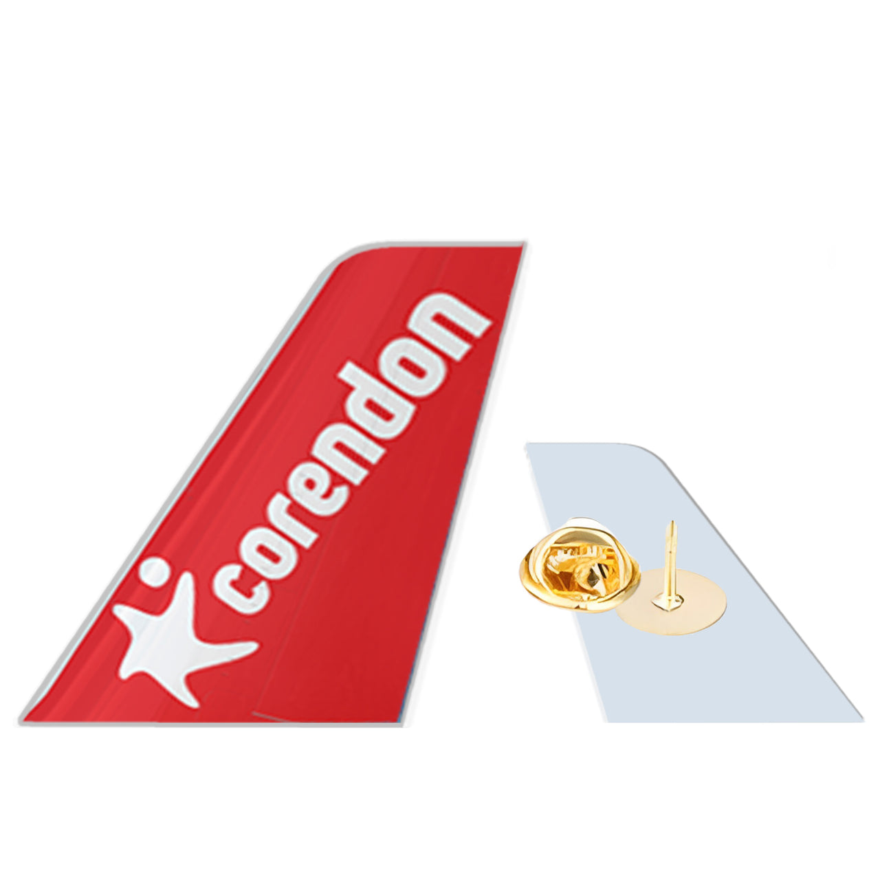 Corendon Airlines Designed Tail Shape Badges & Pins