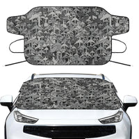 Thumbnail for Dark Coloured Airplanes Designed Car Windshield Snow Covers