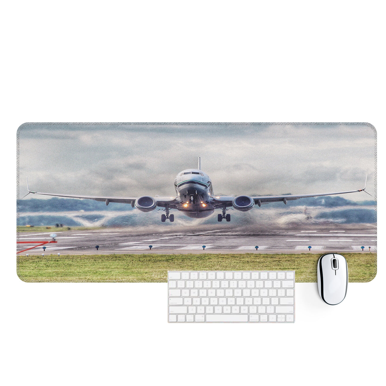 Departing Boeing 737 Designed Desk Mats