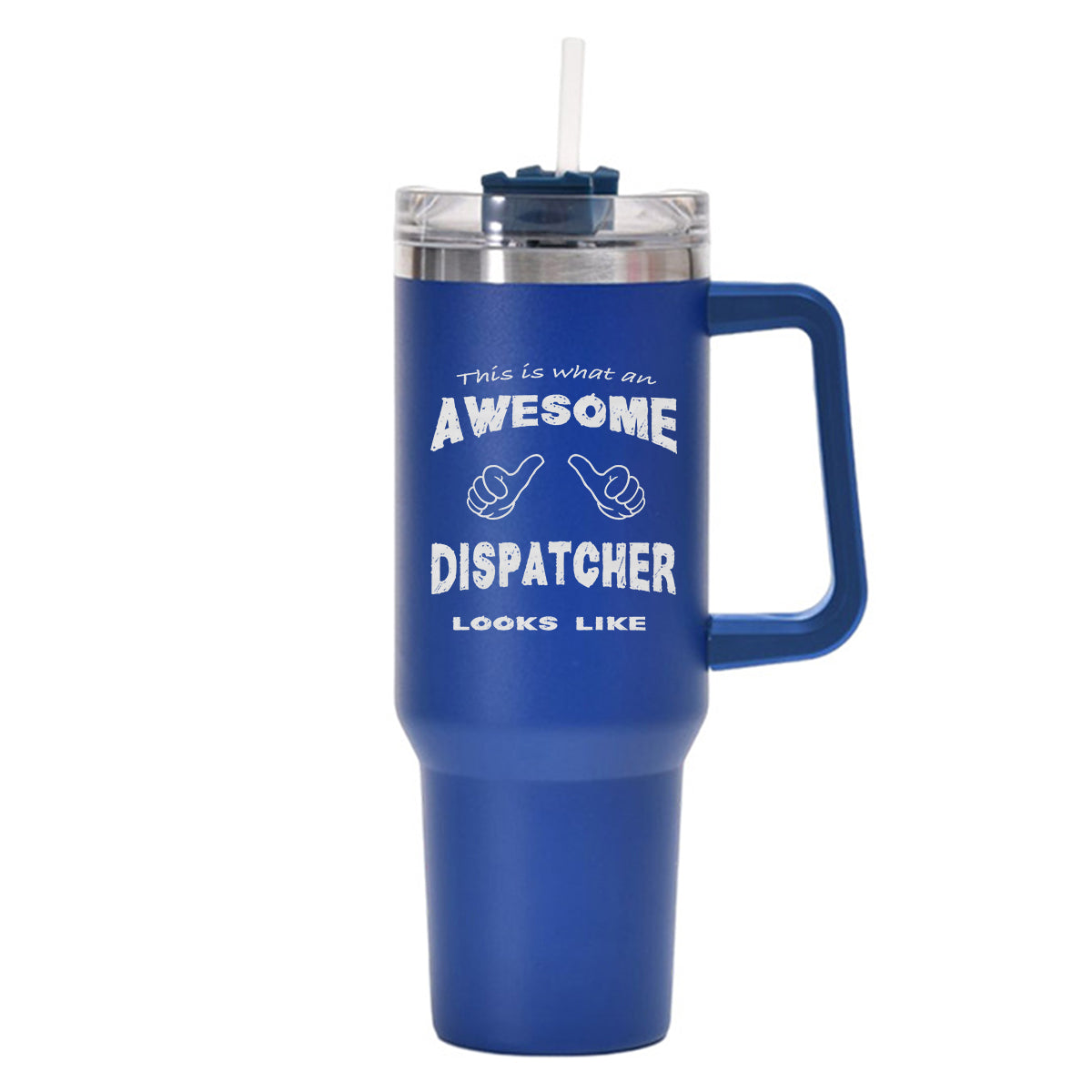 Dispatcher Designed 40oz Stainless Steel Car Mug With Holder