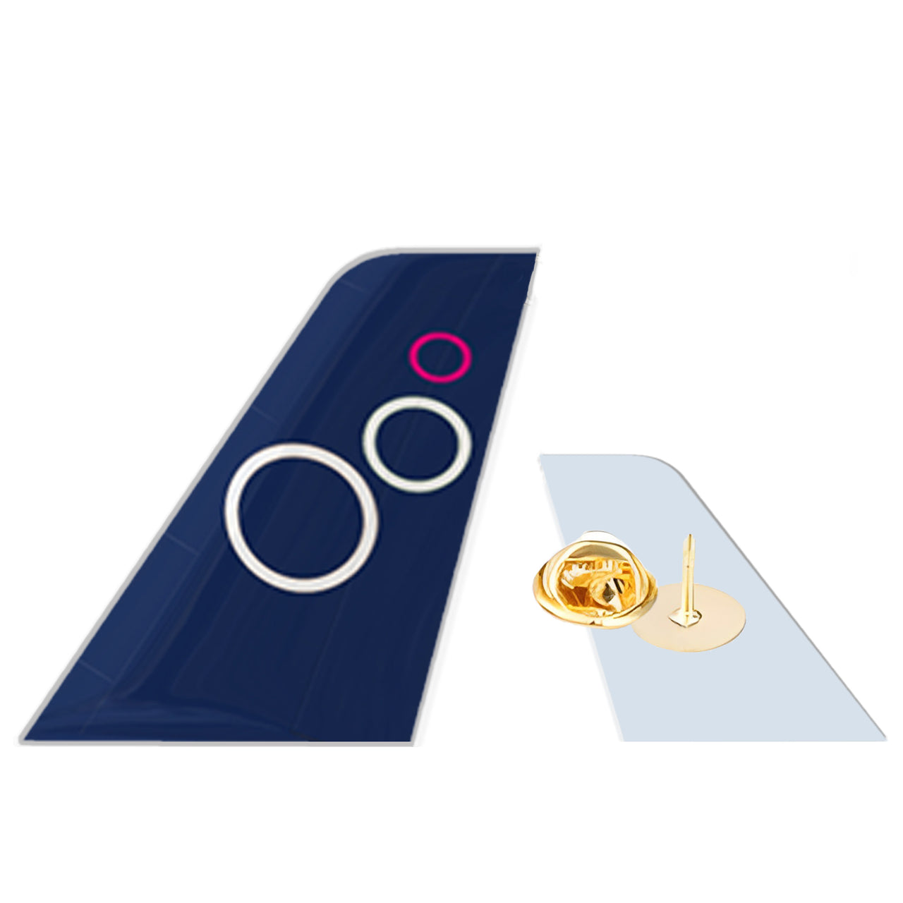 EGO Airways Designed Tail Shape Badges & Pins