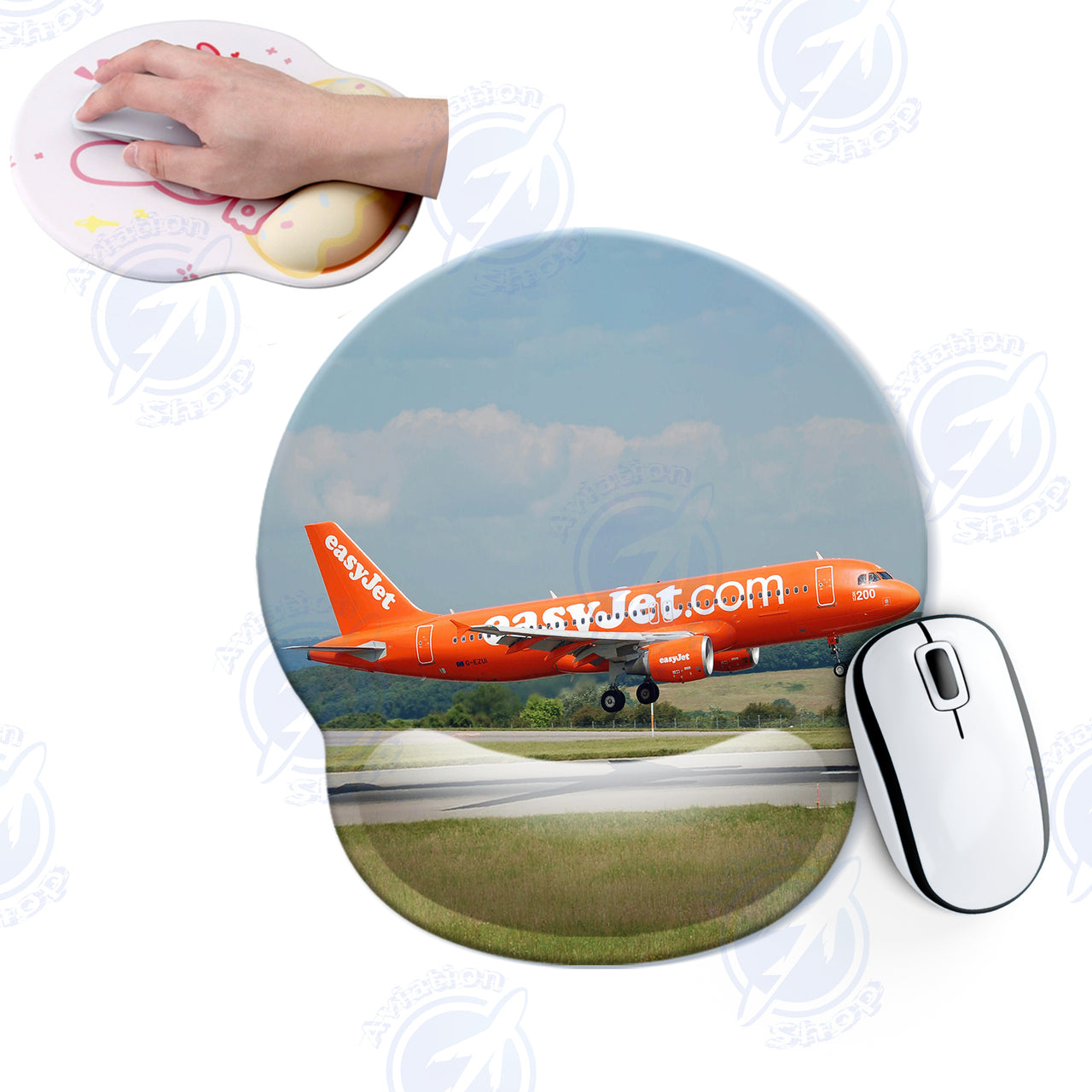 EasyJet's 200th Aircraft Designed Ergonomic Mouse Pads