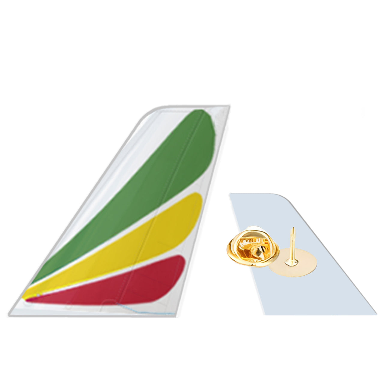 Ethiopian Airlines Designed Tail Shape Badges & Pins