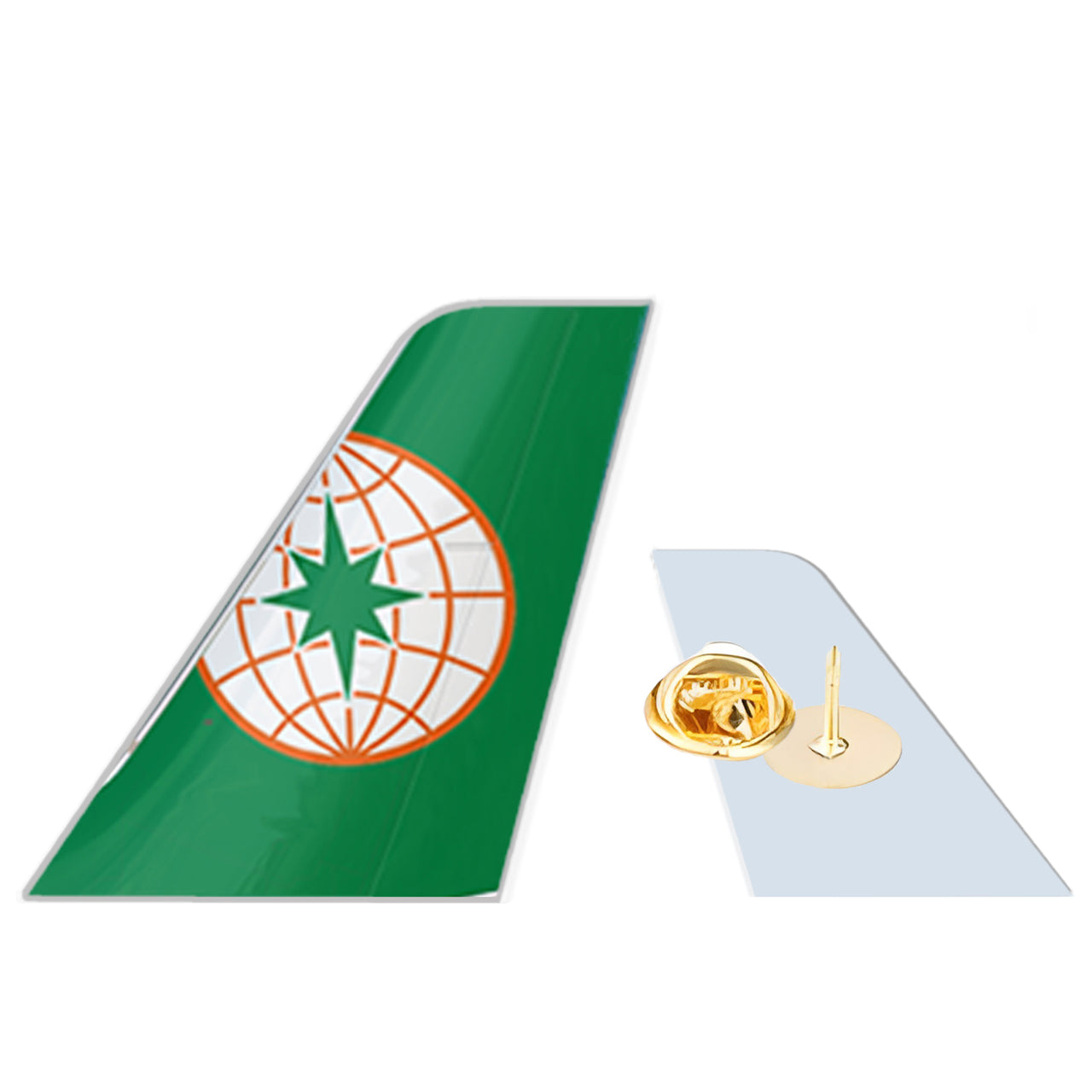 Eva Air Designed Tail Shape Badges & Pins