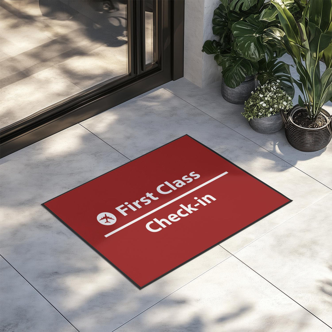 First Class - Check In Designed Door Mats