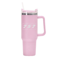 Thumbnail for Flat Colourful 757 Designed 40oz Stainless Steel Car Mug With Holder