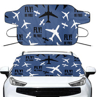 Thumbnail for Fly Be Free Blue Designed Car Windshield Snow Covers