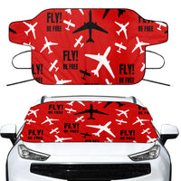 Thumbnail for Fly Be Free Red Designed Car Windshield Snow Covers