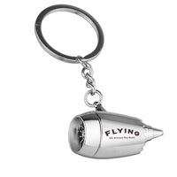 Thumbnail for Flying All Around The World Designed Airplane Jet Engine Shaped Key Chain