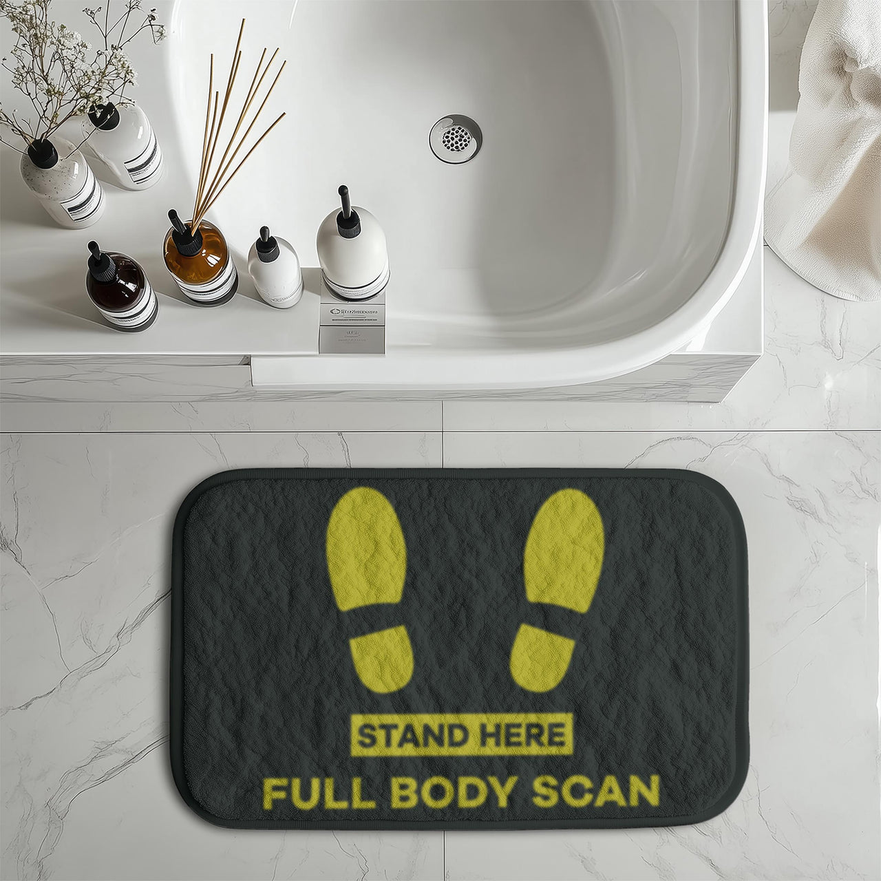 Full Body Scan Designed Bath Mats