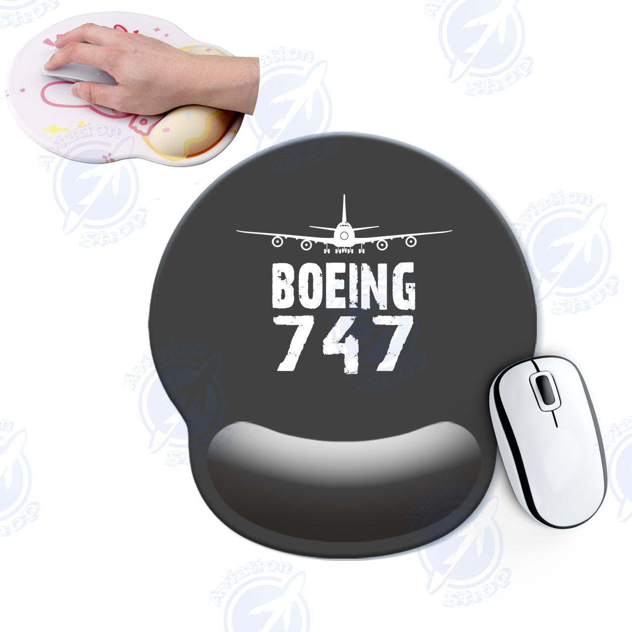 Boeing 747 & Plane Designed Ergonomic Mouse Pads