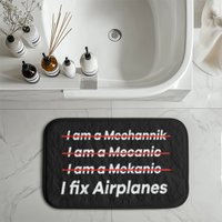 Thumbnail for I Fix Airplanes Designed Bath Mats