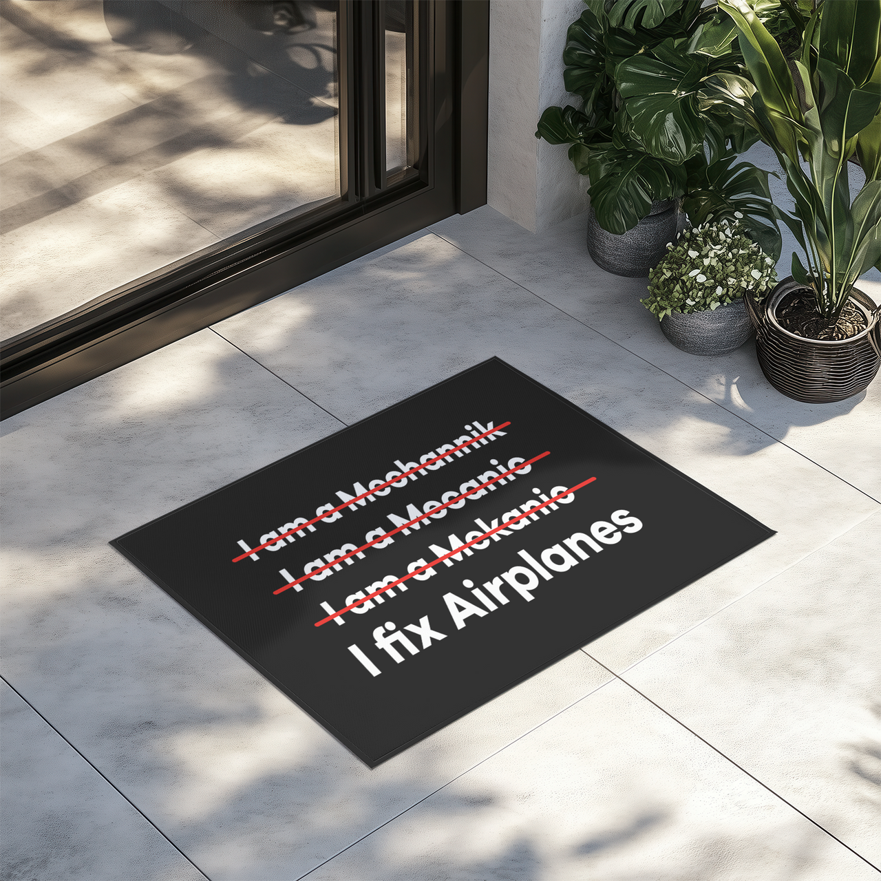 I Fix Airplanes Designed Door Mats