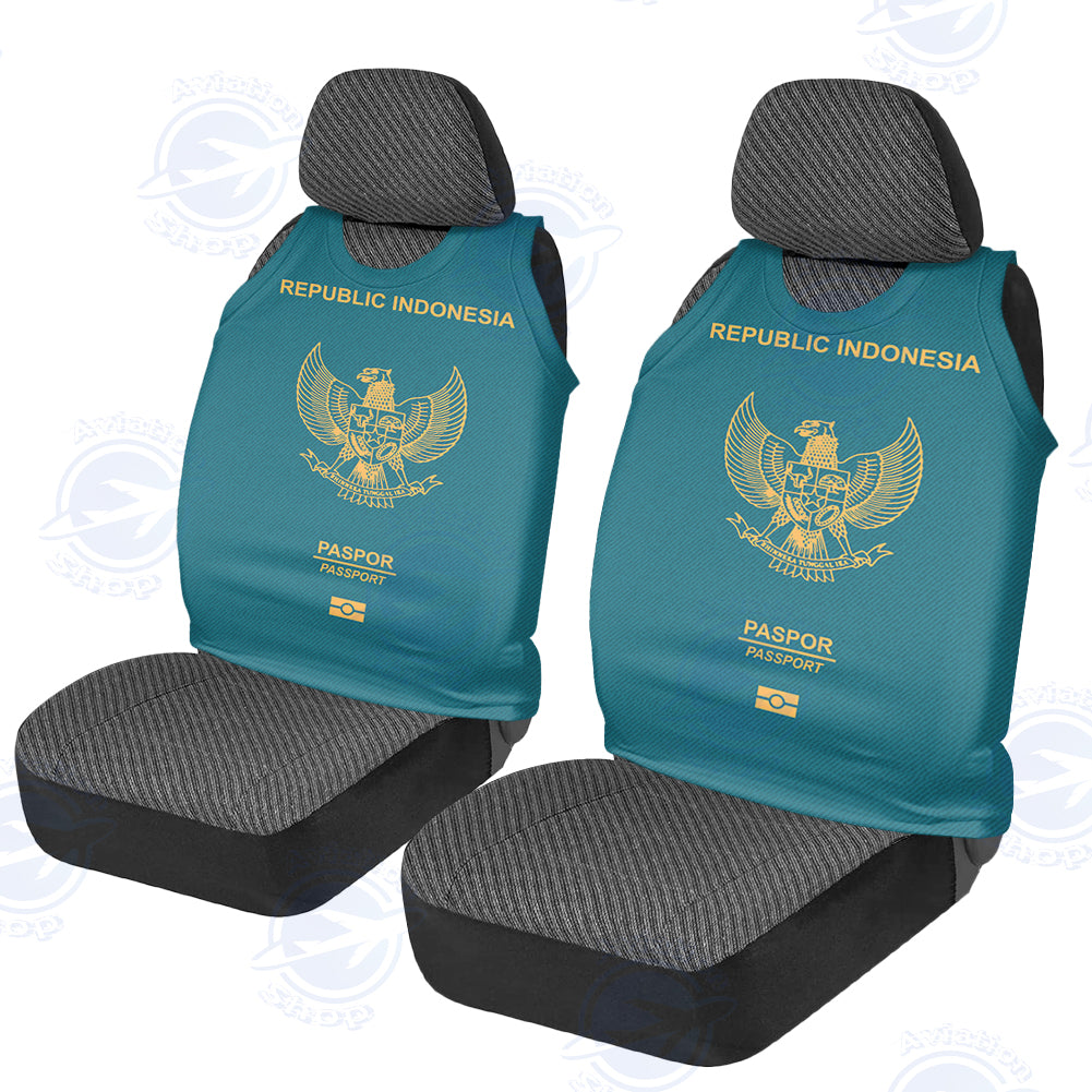 Indonesian Passport Designed Car Seat Covers