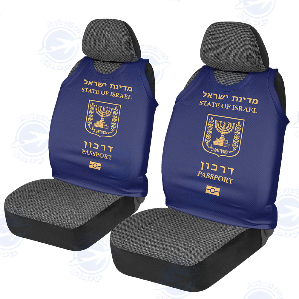 Israel Passport Designed Car Seat Covers