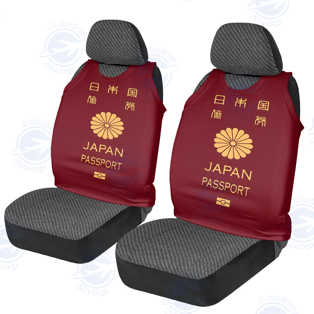 Japan Passport Designed Car Seat Covers