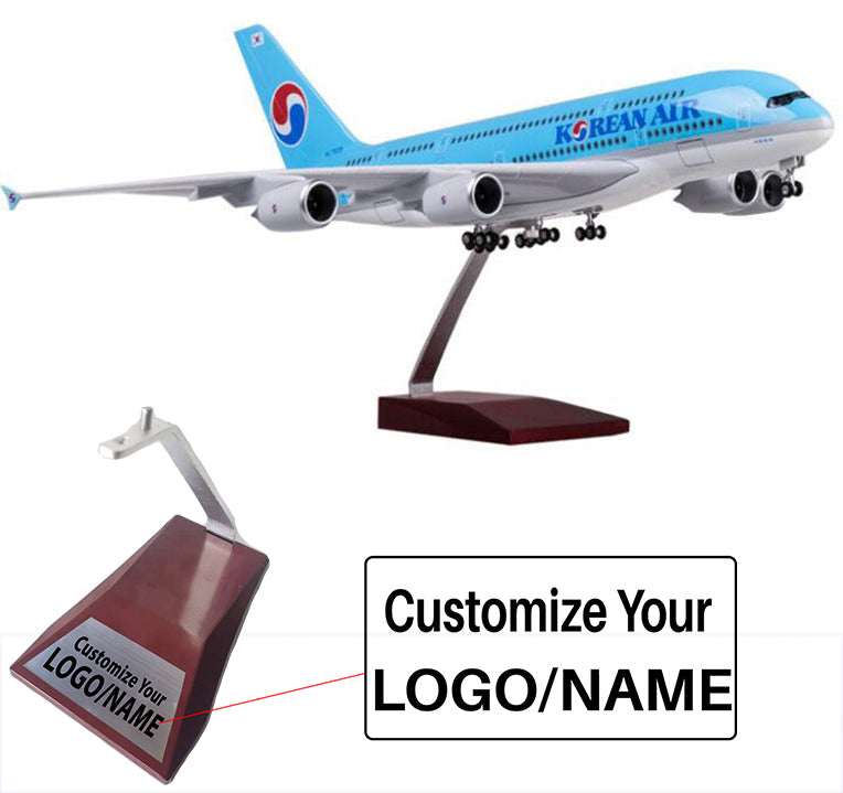 Korean Air Airbus A380 Airplane Model (1/160 Scale)