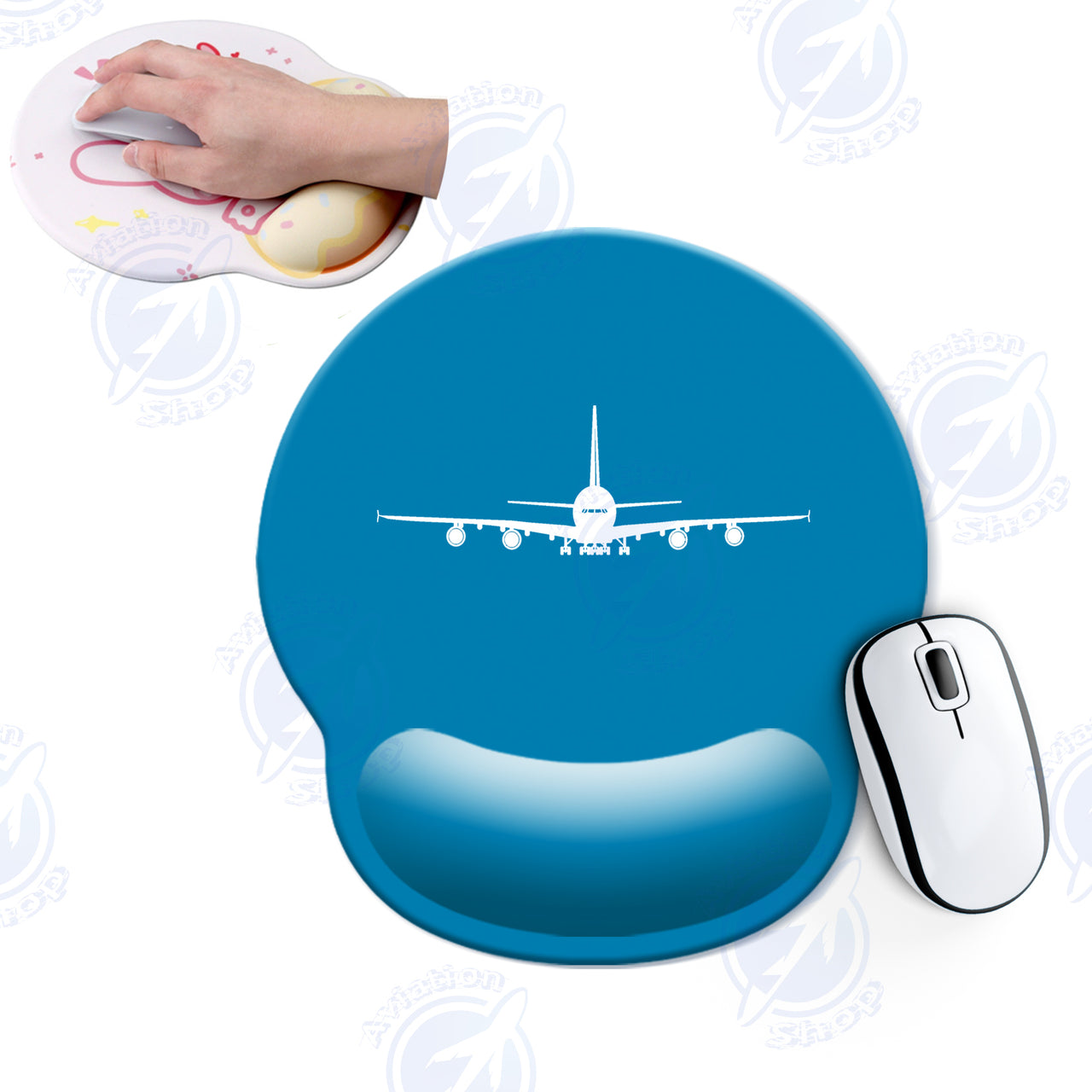 Airbus A380 Silhouette Designed Ergonomic Mouse Pads