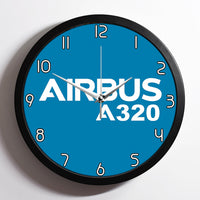 Thumbnail for Airbus A320 & Text Designed Wall Clocks