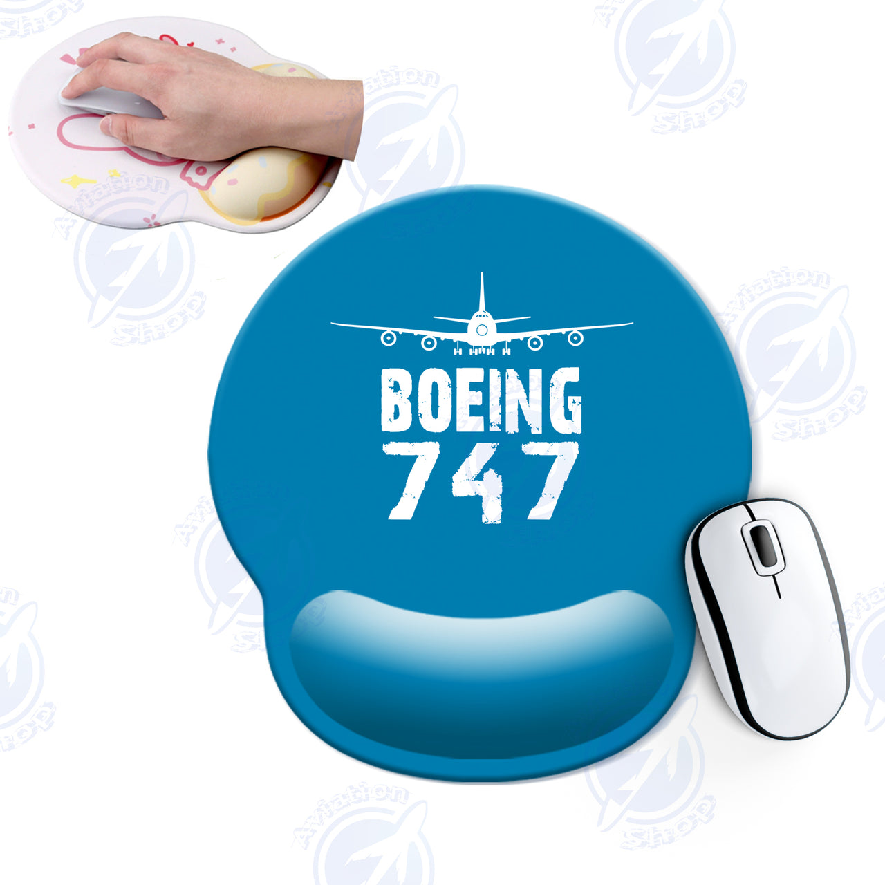 Boeing 747 & Plane Designed Ergonomic Mouse Pads