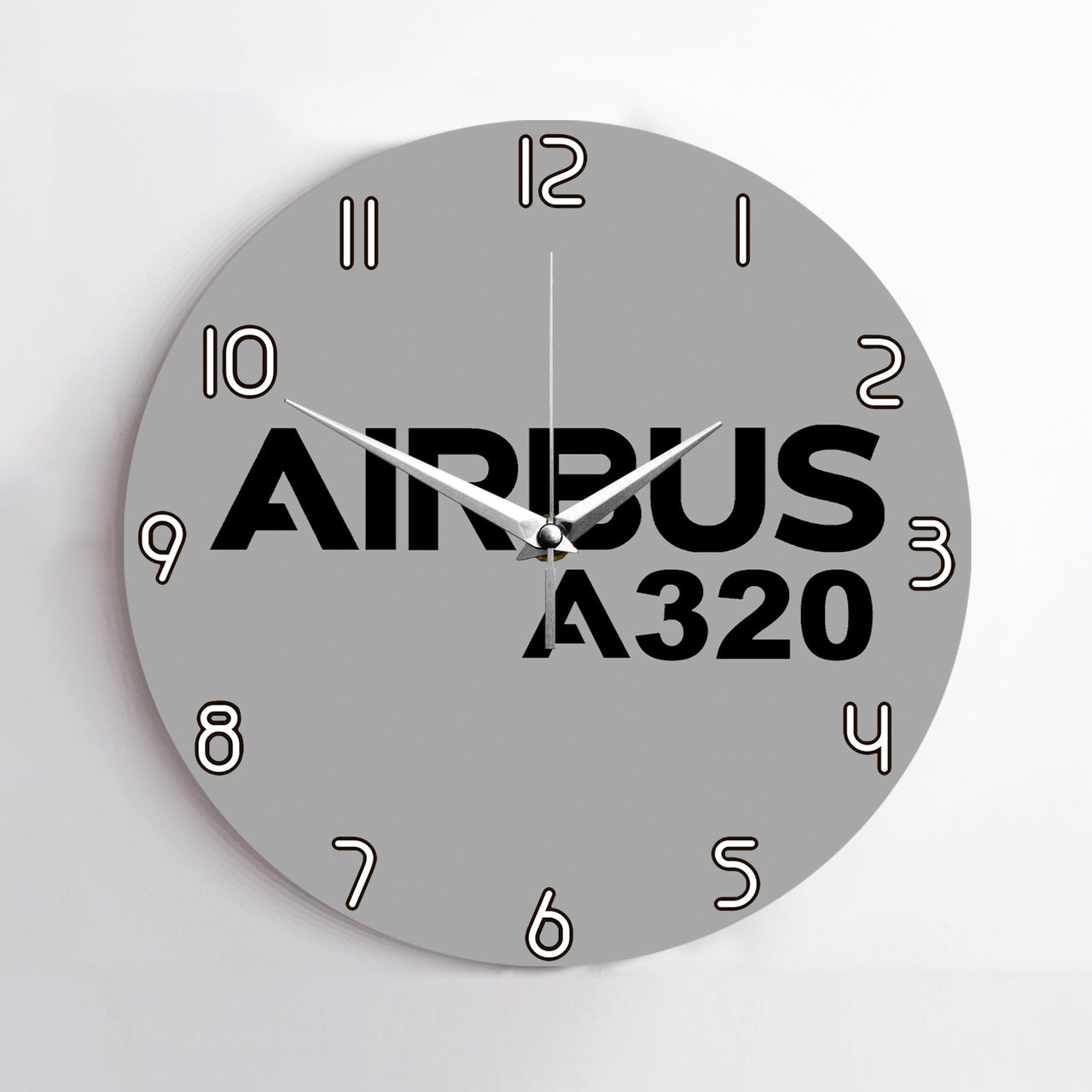 Airbus A320 & Text Designed Wall Clocks