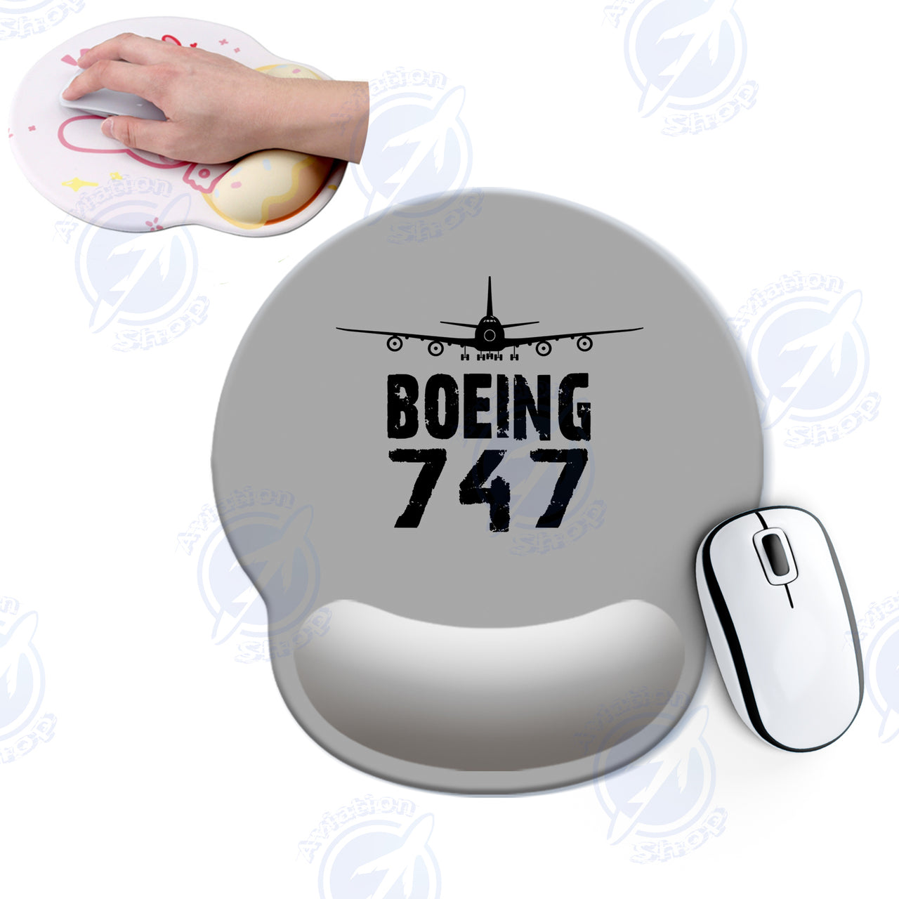 Boeing 747 & Plane Designed Ergonomic Mouse Pads