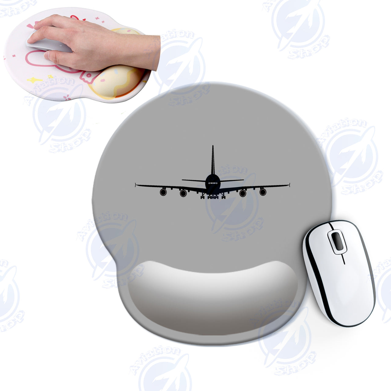 Airbus A380 Silhouette Designed Ergonomic Mouse Pads