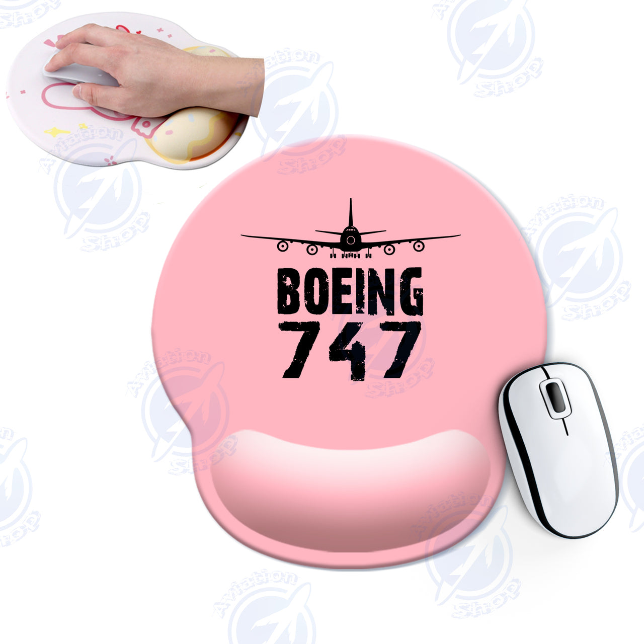 Boeing 747 & Plane Designed Ergonomic Mouse Pads