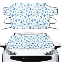 Thumbnail for Many Airplanes White Designed Car Windshield Snow Covers