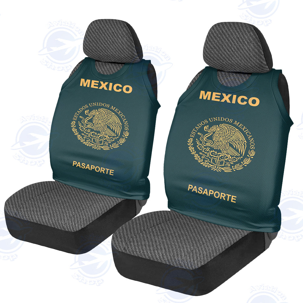 Mexico Passport Designed Car Seat Covers