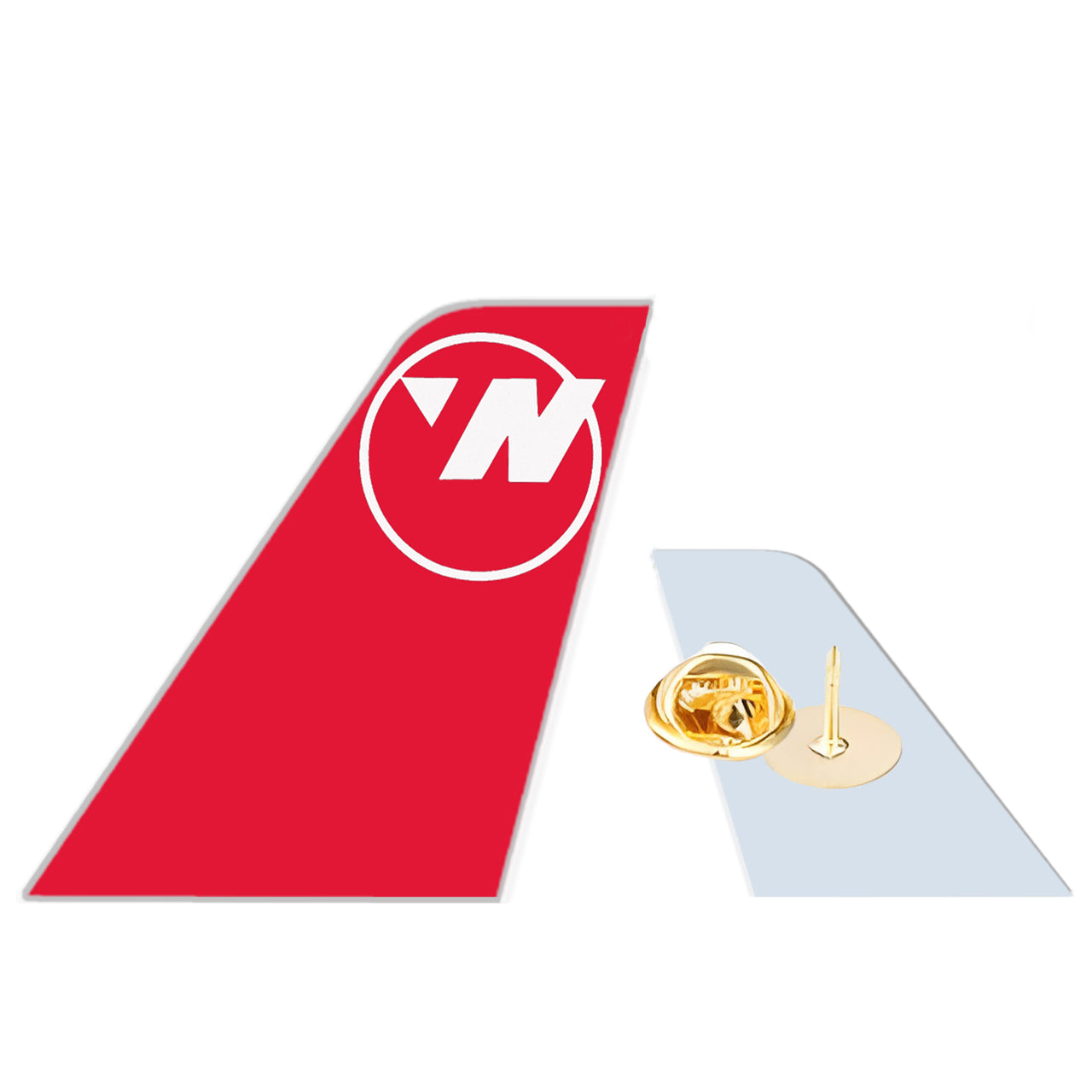 Northwest Airlines OLD Designed Tail Shape Badges & Pins