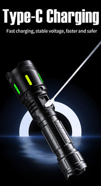 Thumbnail for LED Tactical Long-Range Aluminum Alloy Light Flashlight