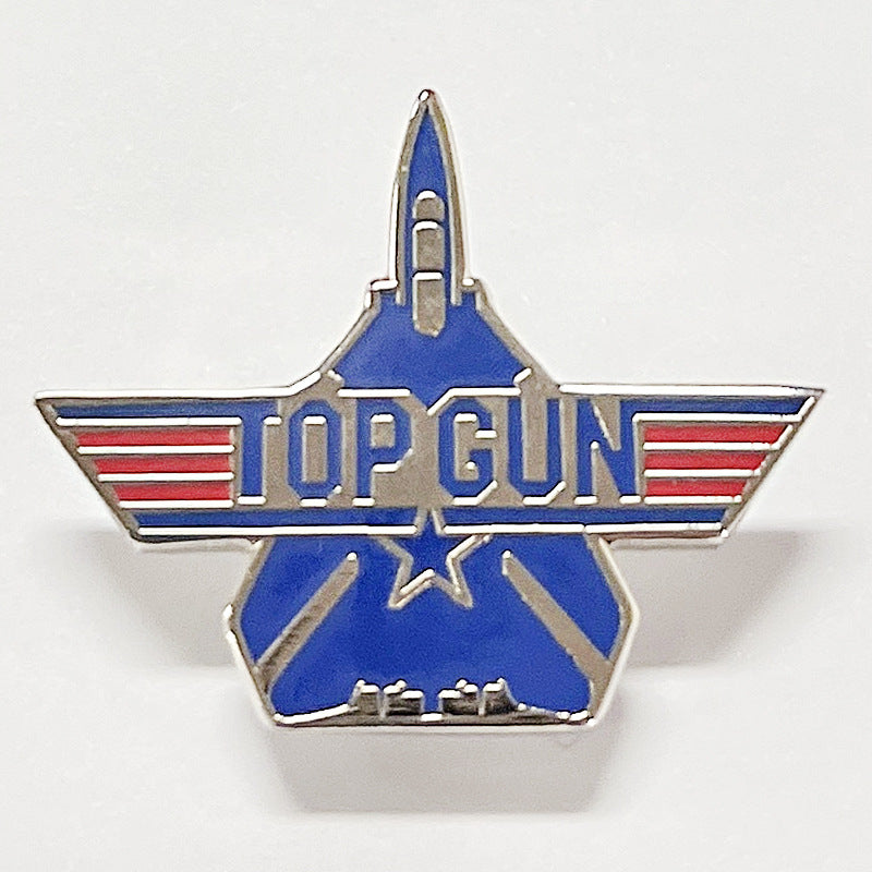 TOP GUN 1 Aviation Pilot Brooch Aircraft Pins Badge