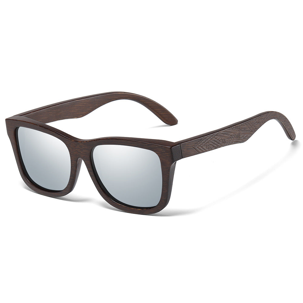 New Retro Polarized Wooden Frame Sunglasses