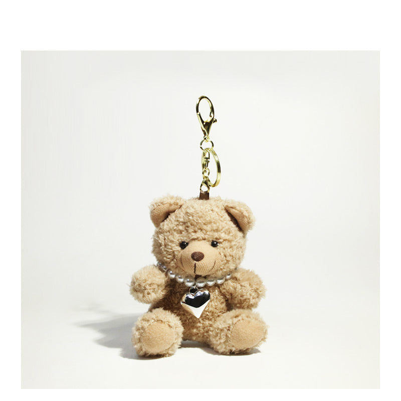 Cute Pilot Bear Key Ring Doll Pendant