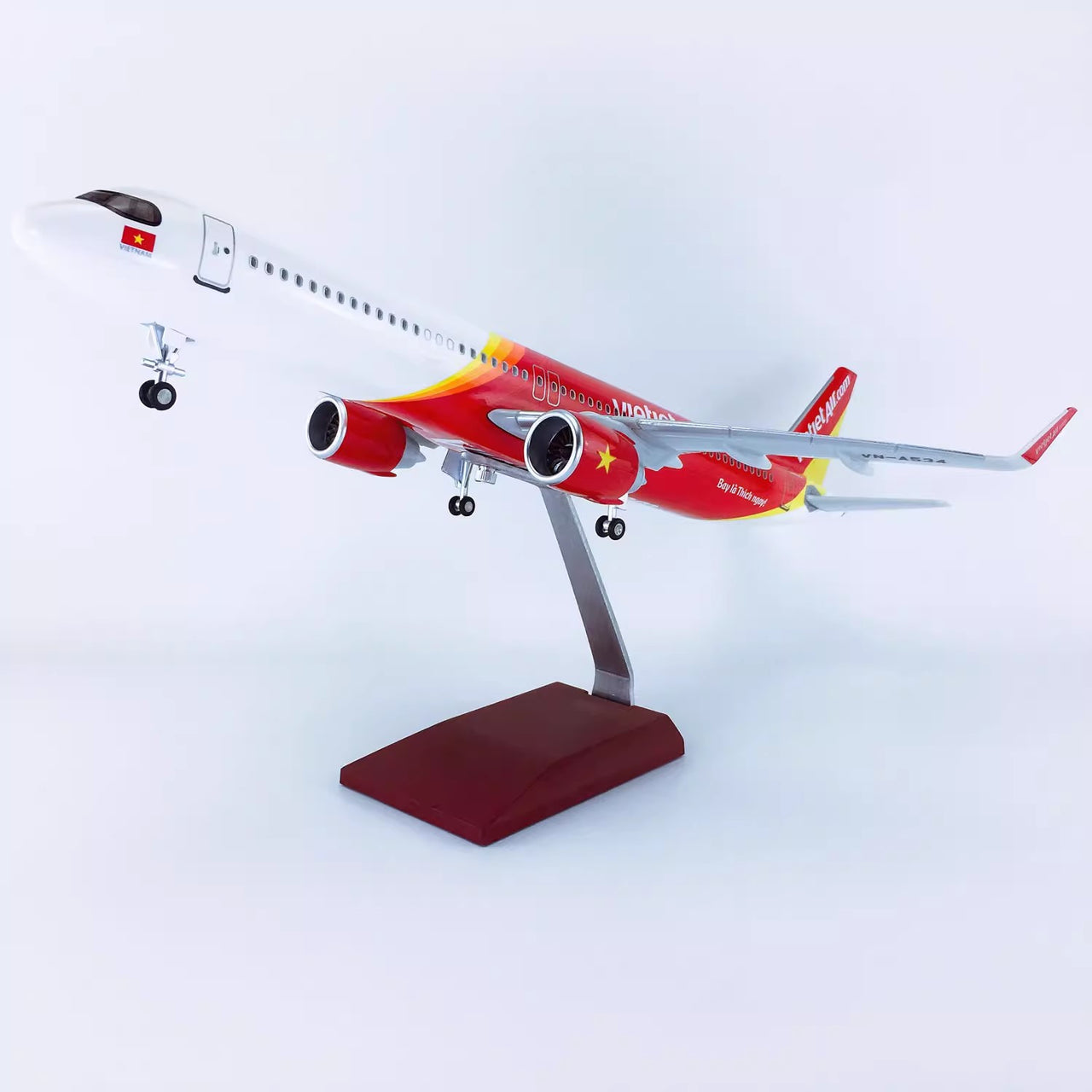 Vietnam Vietjet Airlines Airbus A321neo Airplane Model (Special 45CM)