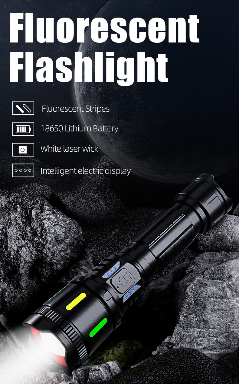 LED Tactical Long-Range Aluminum Alloy Light Flashlight