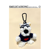 Thumbnail for Cute Pilot Dog Key Ring Doll Pendant