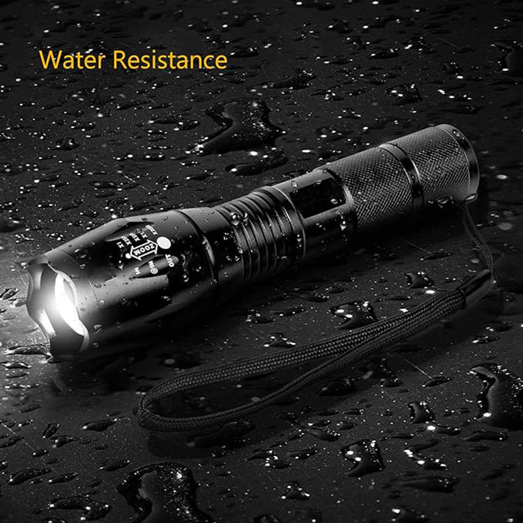 LED Telescopic Focusing Strong Aluminum Alloy Light Flashlight