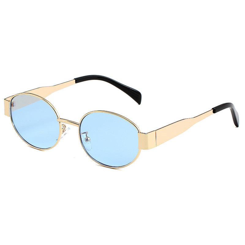 Unisex Polarized Oval Aviator Sunglasses