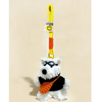 Thumbnail for Cute Pilot Dog Key Ring Doll Pendant