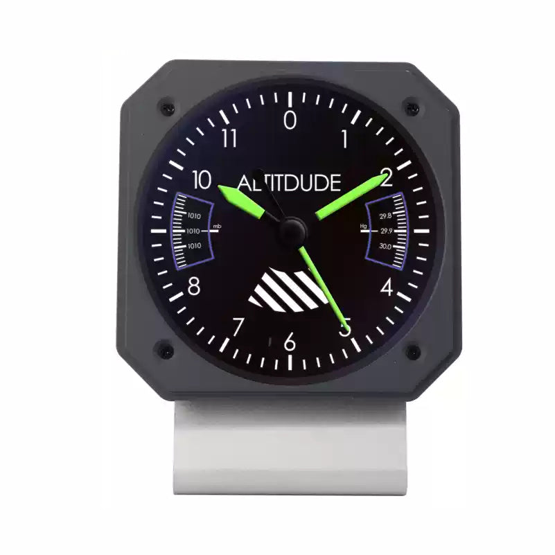 ALTITDUDE Metal aluminum Flight clock Quartz movement Alarm( M2 )