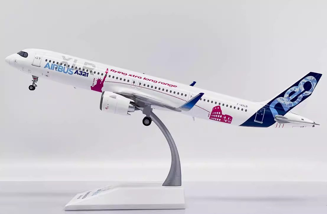 Airbus A321 (Original Livery) Airplane Model F-WXLR (1/200 Scale - 22CM)