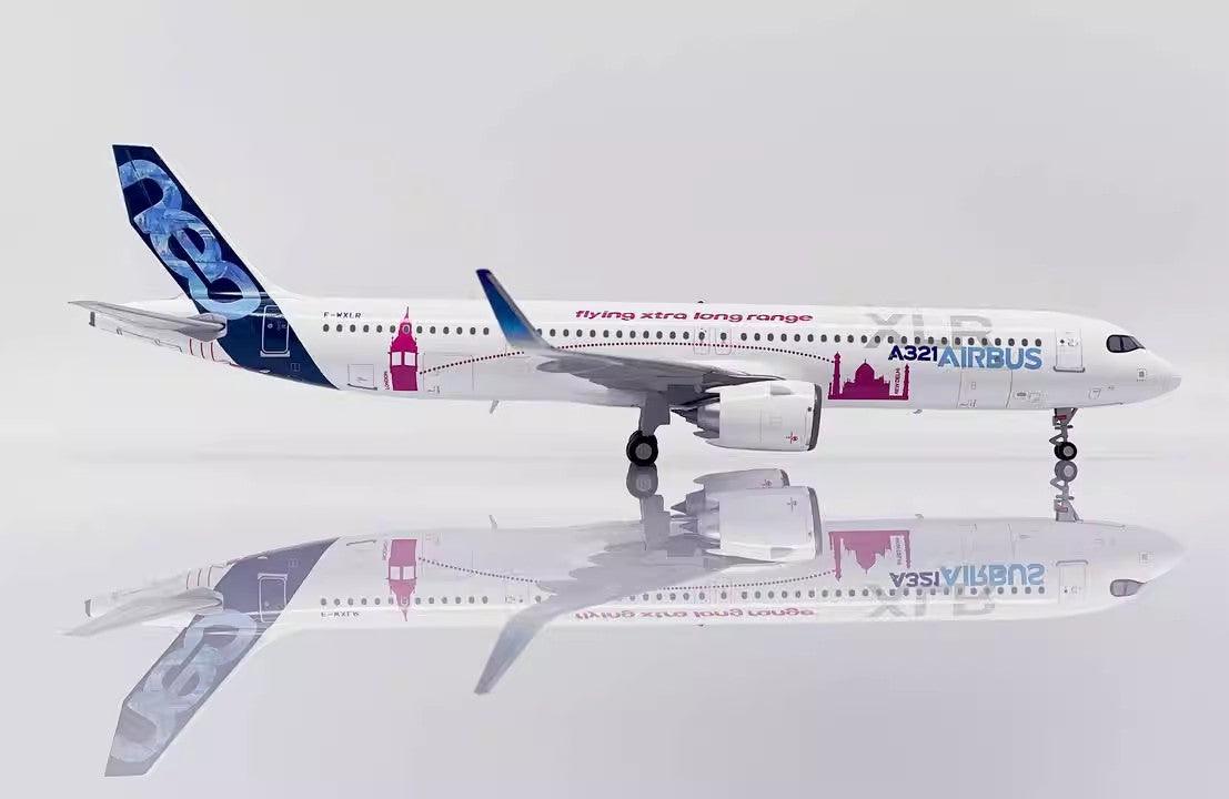 Airbus A321 (Original Livery) Airplane Model F-WXLR (1/200 Scale - 22CM)