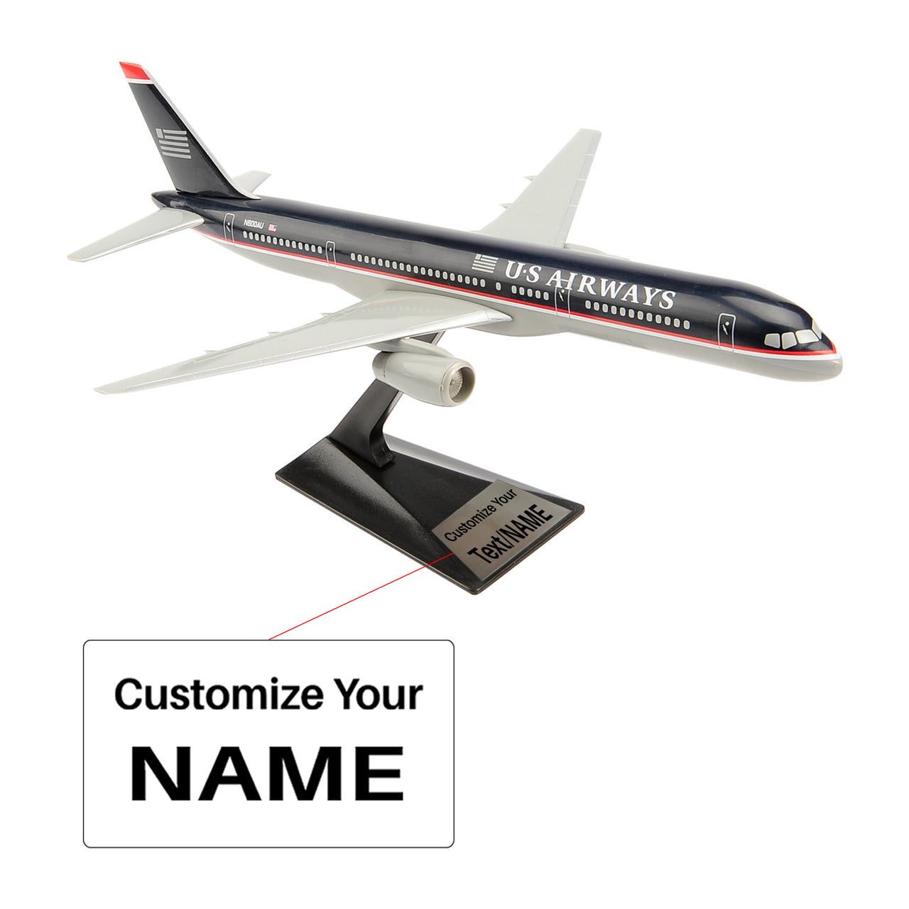 US AIRWAYS BOEING 757-200 N600AU Airplane Model (1/200 Scale)